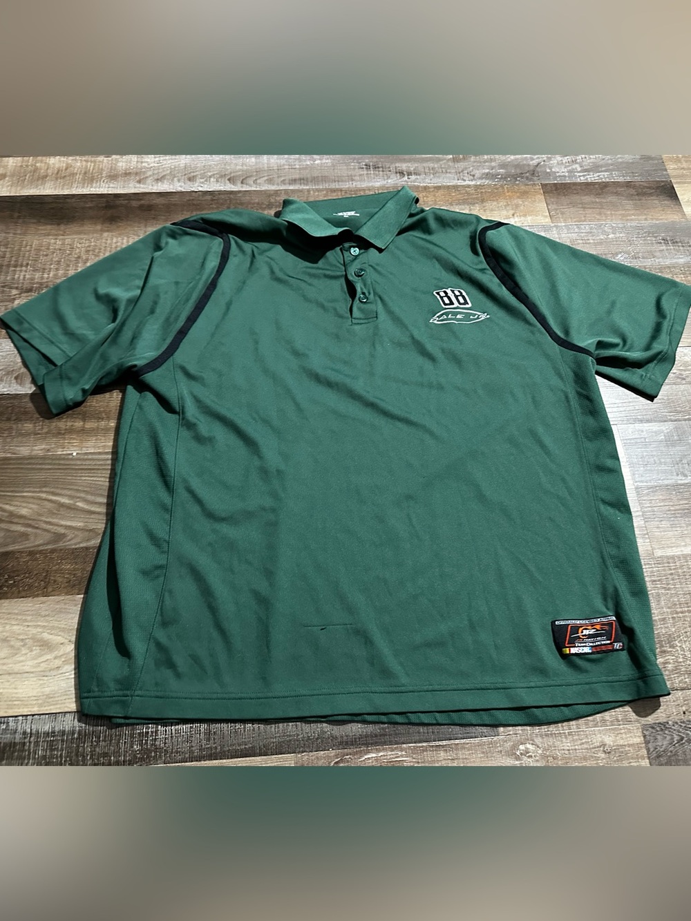 Nascar Dark Green Polo with 88 Embroidered Logo